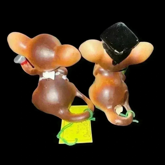 Vintage Josef Originals  Mouse Figurines Lot (2) with Labels Made In Japan - Picture 2 of 10